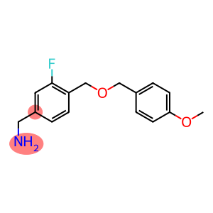 (3-fluoro-4-{[(4-methoxyphenyl)methoxy]methyl}phenyl)methanamine