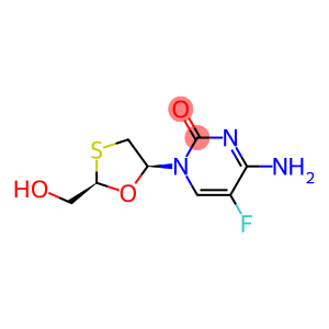 5-fluoro-1-(2R,5s)-[2-(hydroxymethyl)-1,3-oxathiolan-5-yl]lytosine