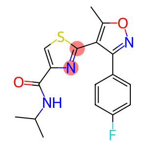 2-(3-(4-fluorophenyl)-5-methylisoxazol-4-yl)-N-isopropylthiazole-4-carboxamide