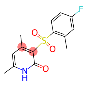 3-[(4-fluoro-2-methylphenyl)sulfonyl]-4,6-dimethyl-2(1H)-pyridinone