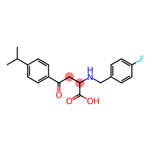 2-[(4-fluorobenzyl)amino]-4-(4-isopropylphenyl)-4-oxobutanoic acid