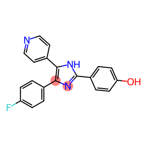 4-(4-fluorophenyl)-2-(4-hydroxyphenyl)-5-(4-pyridyl)imidazole