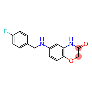 6-{[(4-fluorophenyl)methyl]amino}-3,4-dihydro-2H-1,4-benzoxazin-3-one