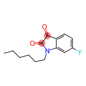 6-fluoro-1-hexyl-2,3-dihydro-1H-indole-2,3-dione