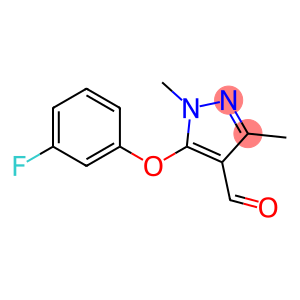 5-(3-fluorophenoxy)-1,3-dimethyl-1H-pyrazole-4-carbaldehyde