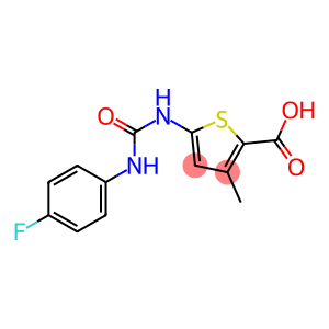 5-({[(4-fluorophenyl)amino]carbonyl}amino)-3-methylthiophene-2-carboxylic acid