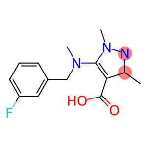 5-{[(3-fluorophenyl)methyl](methyl)amino}-1,3-dimethyl-1H-pyrazole-4-carboxylic acid