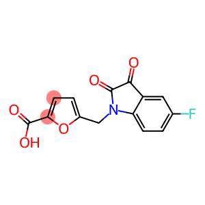 5-[(5-fluoro-2,3-dioxo-2,3-dihydro-1H-indol-1-yl)methyl]furan-2-carboxylic acid