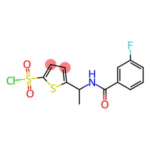 5-{1-[(3-fluorophenyl)formamido]ethyl}thiophene-2-sulfonyl chloride