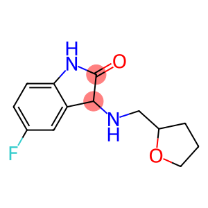 5-fluoro-3-[(oxolan-2-ylmethyl)amino]-2,3-dihydro-1H-indol-2-one