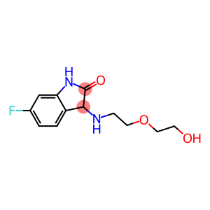 6-fluoro-3-{[2-(2-hydroxyethoxy)ethyl]amino}-2,3-dihydro-1H-indol-2-one