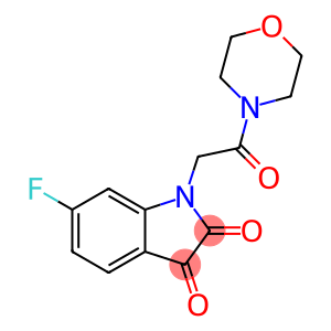 6-fluoro-1-[2-(morpholin-4-yl)-2-oxoethyl]-2,3-dihydro-1H-indole-2,3-dione