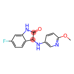 6-fluoro-3-[(6-methoxypyridin-3-yl)amino]-2,3-dihydro-1H-indol-2-one