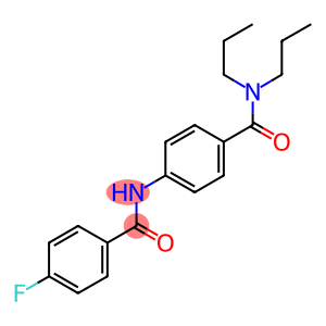 4-[(4-fluorobenzoyl)amino]-N,N-dipropylbenzamide