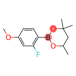 2-(2-Fluoro-4-methoxyphenyl)-4,4,6-trimethyl-1,3,2-dioxaborinane