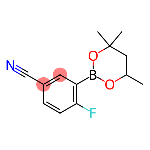 4-Fluoro-3-(4,4,6-trimethyl-1,3,2-dioxaborinan-2-yl)benzonitrile