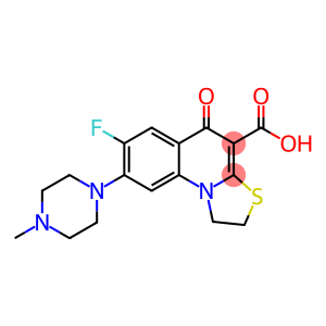 7-Fluoro-1,2-dihydro-8-(4-methyl-1-piperazinyl)-5-oxo-5H-thiazolo[3,2-a]quinoline-4-carboxylic acid