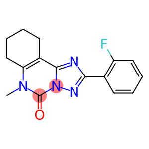 2-(2-Fluorophenyl)-7,8,9,10-tetrahydro-6-methyl[1,2,4]triazolo[1,5-c]quinazolin-5(6H)-one