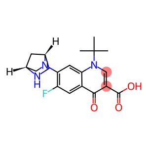 6-Fluoro-1-tert-butyl-7-[(1R,4R)-2,5-diazabicyclo[2.2.1]heptan-2-yl]-1,4-dihydro-4-oxoquinoline-3-carboxylic acid