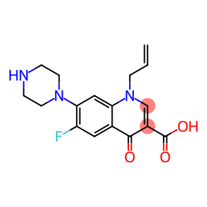 6-Fluoro-1-(2-propenyl)-1,4-dihydro-7-(1-piperazinyl)-4-oxoquinoline-3-carboxylic acid