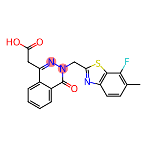 3-[(7-Fluoro-6-methyl-2-benzothiazolyl)methyl]-3,4-dihydro-4-oxophthalazine-1-acetic acid