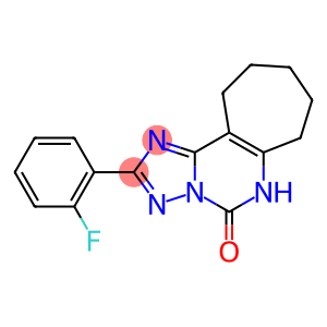 2-(2-Fluorophenyl)-5,6,7,8,9,10-hexahydro-4H-1,3,3a,5-tetraazacyclohept[e]inden-4-one