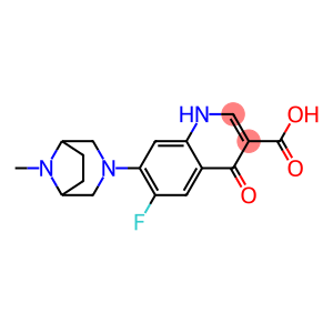 6-Fluoro-1,4-dihydro-4-oxo-7-(8-methyl-3,8-diazabicyclo[3.2.1]octan-3-yl)quinoline-3-carboxylic acid