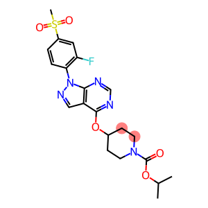 4-[1-(2-Fluoro-4-Methanesulfonyl-phenyl)-1H-pyrazolo[3,4-d]pyriMidin-4-yloxy]-piperidine-1-carboxylic acid isopropyl ester