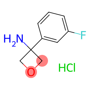 3-(3-Fluorophenyl)oxetan-3-amine hydrochloride, 3-(3-Aminooxetan-3-yl)fluorobenzene hydrochloride