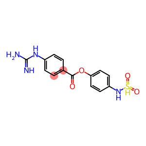 4-Guanidinobenzoic acid 4-(sulfonylamino)phenyl ester