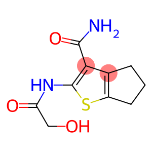 2-(GLYCOLOYLAMINO)-5,6-DIHYDRO-4H-CYCLOPENTA[B]THIOPHENE-3-CARBOXAMIDE