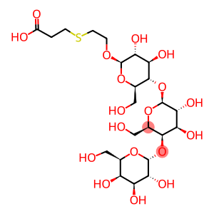 2-(2-CARBOXYTHYLTHIO)-ETHYL 4-O-[4-O(ALPHA-D-GALACTO-2-NONULOPYRANOSYL)-BETA-D-GALACTOPYRANOSYL]-BETA-D-GLUCOPYRANOSIDE