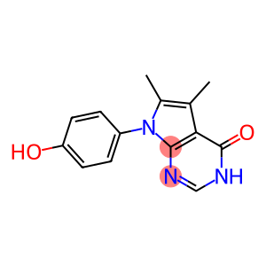 7-(4-HYDROXYPHENYL)-5,6-DIMETHYL-3,7-DIHYDRO-4H-PYRROLO[2,3-D]PYRIMIDIN-4-ONE