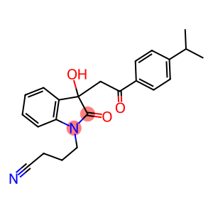 4-{3-hydroxy-3-[2-(4-isopropylphenyl)-2-oxoethyl]-2-oxo-2,3-dihydro-1H-indol-1-yl}butanenitrile