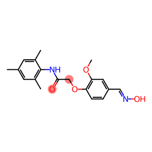 2-{4-[(HYDROXYIMINO)METHYL]-2-METHOXYPHENOXY}-N-MESITYLACETAMIDE