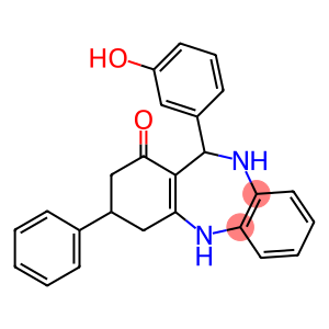 11-(3-hydroxyphenyl)-3-phenyl-2,3,4,5,10,11-hexahydro-1H-dibenzo[b,e][1,4]diazepin-1-one