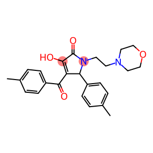 3-hydroxy-4-(4-methylbenzoyl)-5-(4-methylphenyl)-1-[2-(4-morpholinyl)ethyl]-1,5-dihydro-2H-pyrrol-2-one