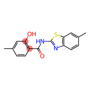 2-hydroxy-4-methyl-N-(6-methyl-1,3-benzothiazol-2-yl)benzamide