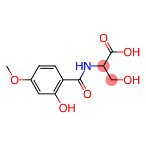 3-hydroxy-2-[(2-hydroxy-4-methoxybenzoyl)amino]propanoic acid