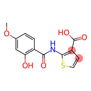 2-[(2-hydroxy-4-methoxybenzene)amido]thiophene-3-carboxylic acid