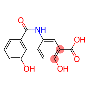 2-hydroxy-5-[(3-hydroxybenzoyl)amino]benzoic acid