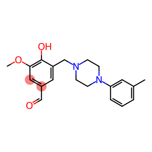 4-hydroxy-3-methoxy-5-{[4-(3-methylphenyl)-1-piperazinyl]methyl}benzaldehyde