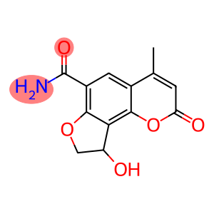 9-hydroxy-4-methyl-2-oxo-8,9-dihydro-2H-furo[2,3-h]chromen-6-ylformamide