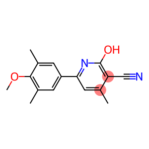 2-HYDROXY-6-(4-METHOXY-3,5-DIMETHYLPHENYL)-4-METHYLPYRIDINE-3-CARBONITRILE