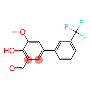 4-hydroxy-5-methoxy-3'-(trifluoromethyl)-1,1'-biphenyl-3-carbaldehyde