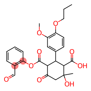 2-hydroxybenzaldehyde 4-hydroxy-2-(3-methoxy-4-propoxyphenyl)-4-methyl-6-oxocyclohexane-1,3-dicarboxylate