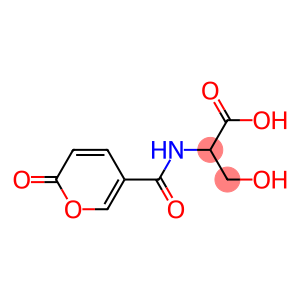 3-hydroxy-2-{[(2-oxo-2H-pyran-5-yl)carbonyl]amino}propanoic acid