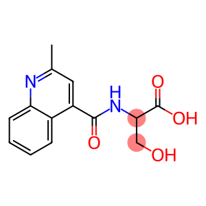 3-hydroxy-2-{[(2-methylquinolin-4-yl)carbonyl]amino}propanoic acid