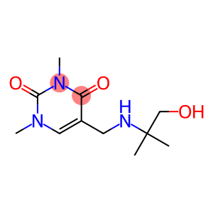 5-{[(1-hydroxy-2-methylpropan-2-yl)amino]methyl}-1,3-dimethyl-1,2,3,4-tetrahydropyrimidine-2,4-dione