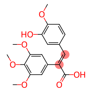 3-(3-Hydroxy-4-methoxy-phenyl)-2-(3,4,5-trimethoxy-phenyl)-acrylic acid